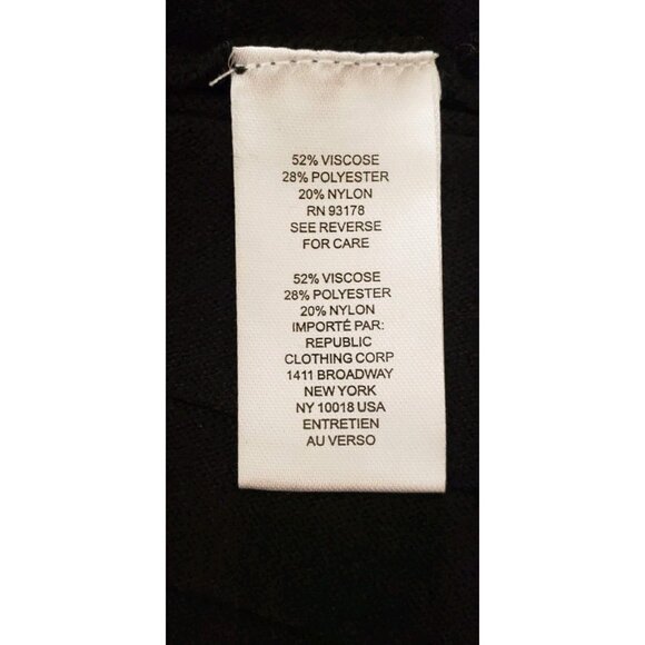 NWT T TAHARI RIBBED KNIT MIDI SKIRT BLACK LARGE - Picture 8 of 9